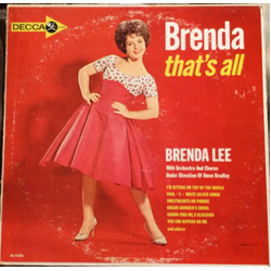 Brenda Lee Brenda, That's All Vinyl LP USED
