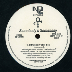 The Artist (Formerly Known As Prince) Somebody's Somebody (Remix) Vinyl 12" USED
