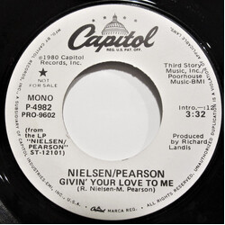Nielsen Pearson Band Givin' Your Love To Me USED VINYL 7INCH 45 RPM PROMO STEREO MONO