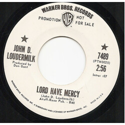 John D. Loudermilk Lord Have Mercy USED VINYL 7INCH 45 RPM SINGLE PROMO