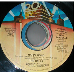 The Dells Happy Song USED VINYL 7INCH 45 RPM SINGLE PROMO STYRENE STEREO MONO