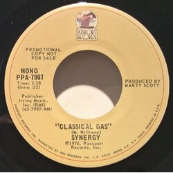 Synergy (3) Classical Gas - Mono / Stereo USED VINYL 7INCH 45 RPM SINGLE PROMO STEREO MONO