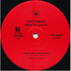 John Legend Used To Love U USED VINYL 12INCH 33 S RPM