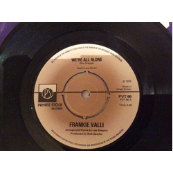 Frankie Valli We're All Alone Vinyl 7" USED
