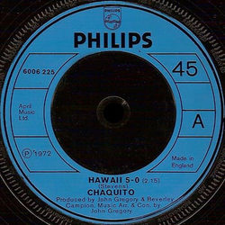 Chaquito Hawaii 5-0 Vinyl 7" USED