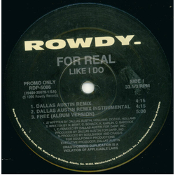 For Real Like I Do (Remixes) Vinyl 12" USED