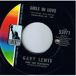 Gary Lewis & The Playboys Girls In Love USED VINYL 7INCH SINGLE 45 RPM