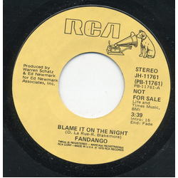 Fandango (6) Blame It On The Night Vinyl 7" USED