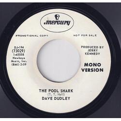 Dave Dudley The Pool Shark USED VINYL 7INCH 45 RPM PROMO MONO
