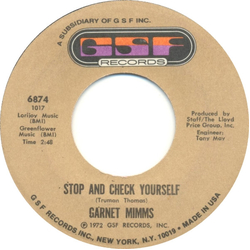 Garnet Mimms Stop And Check Yourself Vinyl 7" USED