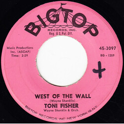 Toni Fisher West Of The Wall USED VINYL 7INCH 45 RPM SINGLE