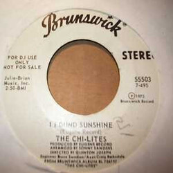 The Chi-Lites I Found Sunshine Vinyl 7" USED