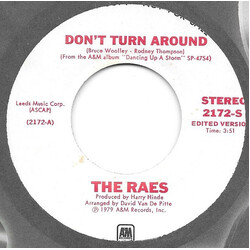 The Raes Don't Turn Around USED VINYL 7INCH 45 RPM PROMO STEREO MONO