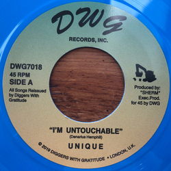 Unique (9) I'm Untouchable Vinyl 7" USED