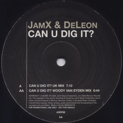 JamX & De Leon Can U Dig It? Vinyl 12" USED