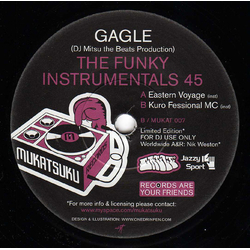 Gagle The Funky Instrumentals 45 (DJ Mitsu The Beats Production) Vinyl 7" USED