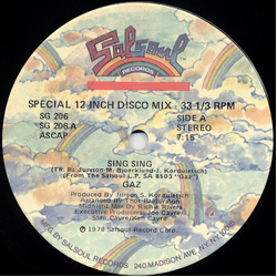 Gaz Sing Sing Vinyl 12" USED