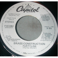 Brass Construction Partyline Vinyl 7" USED
