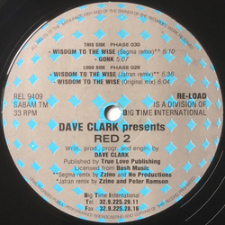 Dave Clarke Red 2 (Remixes) Vinyl 12" USED