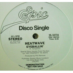 Heatwave Eyeballin' USED VINYL 12INCH PROMO 33 S RPM