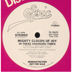 The Mighty Clouds Of Joy In These Changing Times VINYL 12" USED
