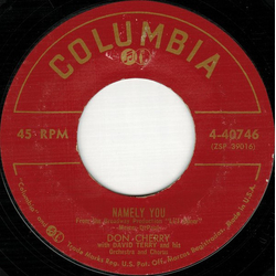 Don Cherry (2) / David Terry And His Orchestra Namely You / If I Had My Druthers Vinyl 7" USED