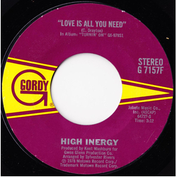 High Inergy Love Is All You Need / Some Kinda Magic Vinyl 7" USED