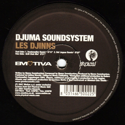 Djuma Soundsystem Les Djinns Vinyl 12" USED