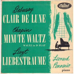Leonard Pennario Debussy: Clair De Lune, Chopin: Minute Waltz, Liszt: Liebestraume USED VINYL 7INCH 45 RPM ALBUM
