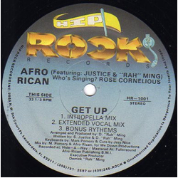 Afro-Rican / S. Justice / Derrick Rahming Get Up Vinyl 12" USED