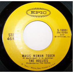 The Hollies Magic Woman Touch / Blue In The Morning Vinyl 7" USED