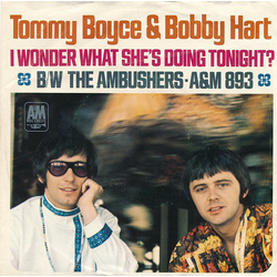 Boyce & Hart I Wonder What She's Doing Tonite / The Ambushers Vinyl 7" USED