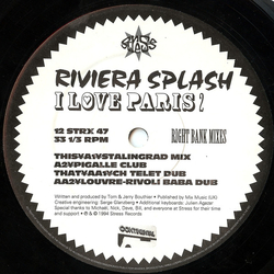 Riviera Splash I Love Paris 2 (Right Bank Mixes) Vinyl 12" USED
