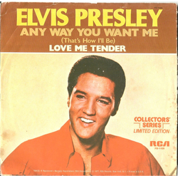 Elvis Presley Any Way You Want Me (That's How I'll Be) / Love Me Tender Vinyl 7" USED