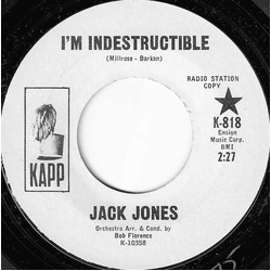 Jack Jones I'm Indestructible Vinyl 7" USED