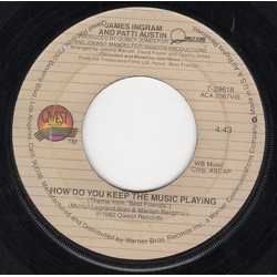 James Ingram / Patti Austin How Do You Keep The Music Playing Vinyl 7" USED