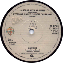 America (2) A Horse With No Name Vinyl 7" USED