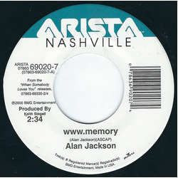 Alan Jackson (2) www.memory Vinyl 7" USED
