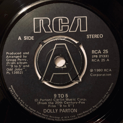 Dolly Parton 9 To 5 Vinyl 7" USED