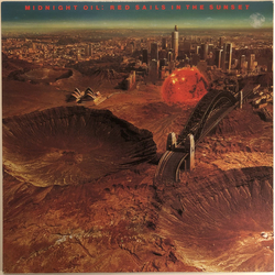 Midnight Oil Red Sails In The Sunset Vinyl LP USED