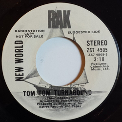 New World UK Tom Tom Turnaround Vinyl 7" USED