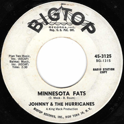 Johnny And The Hurricanes Minnesota Fats Vinyl 7" USED