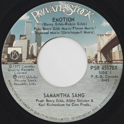 Samantha Sang Emotion Vinyl 7" USED
