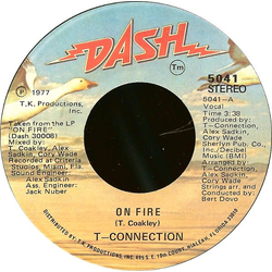 T-Connection On Fire / Go Back Home Vinyl 7" USED