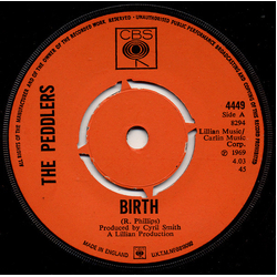 The Peddlers Birth Vinyl 7" USED