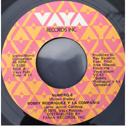 Bobby Rodríguez Y La Compañia Numero 6 / Sonerito Vinyl 7" USED