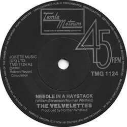 The Velvelettes Needle In A Haystack Vinyl 7" USED