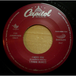 LeAnn Rimes I Need You Vinyl 7" USED