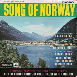 Edvard Grieg / Alberto Semprini / The Williams Singers / Michael Collins And His Orchestra Song Of Norway Vinyl LP USED