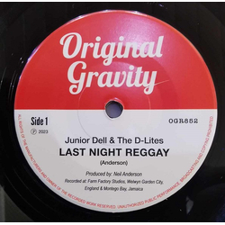 Junior Dell & The D-Lites Last Night Reggay Vinyl 7" USED